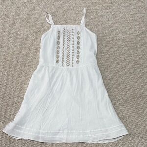 Abercrombie Kids White Embroidered Girls' Dress